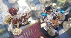 assortment of earrings