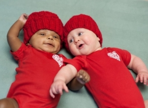Huntington Hospital Babies “Go Red” for Heart Month