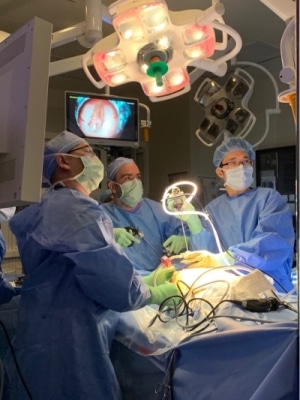Ramen Chmait, MD, performs groundbreaking fetal surgery at Huntington Hospital to help repair spina bifida