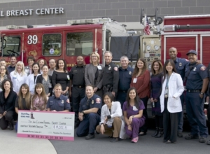 Pasadena Fire Department’s “Pasadena Goes Pink” fundraising donates over $19,000 to the Jim and Eleanor Randall Breast Center