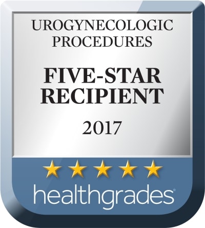 2017 Urogynecologic procedures five star recipient from Healthgrades