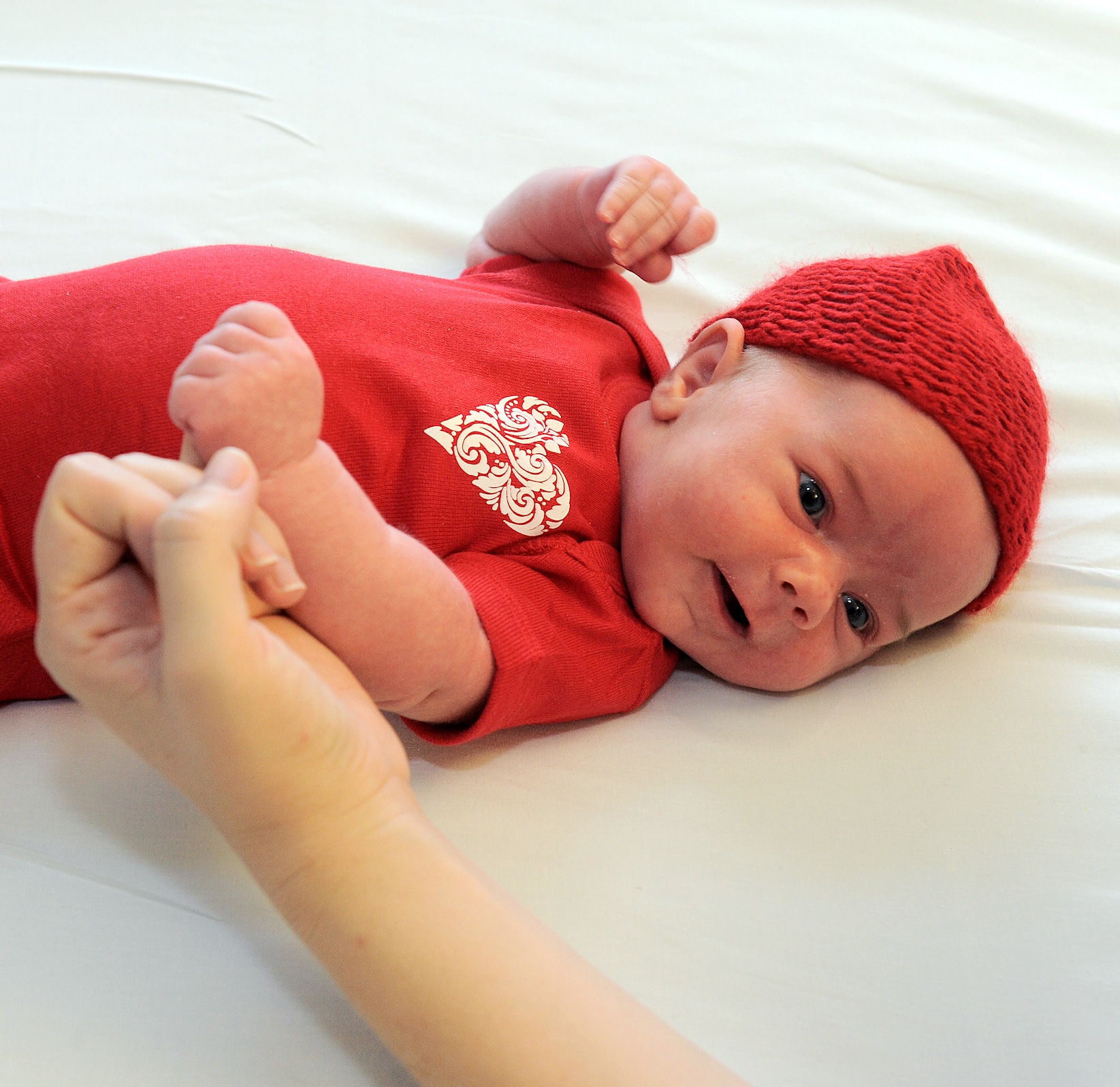 Huntington Hospital Babies "Go Red" for Heart Month