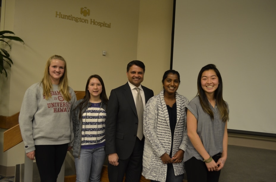 Crescenta Valley High School Students Visit Huntington Hospital to Learn the Latest in Cardiology