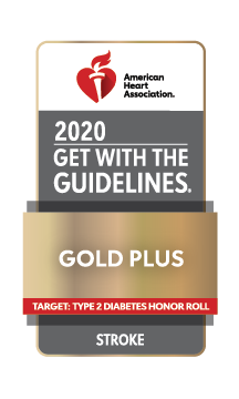 2020 Get With The Guidelines Gold Plus badge for Type 2 Diabetes Honor Role