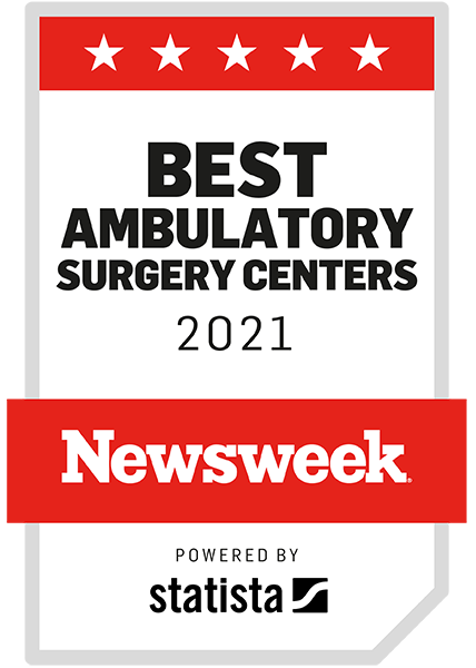 Newsweek badge for Best Ambulatory Surgery Centers of 2021