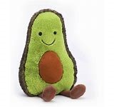 A stuffed smiling avocado