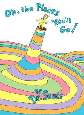 Book cover of Oh, th places youll go by Dr. Seuss