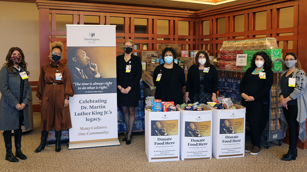 Huntington Hospital Employees Honor Martin Luther King, Jr. with a Food Drive in Support of Pasadena’s Friends in Deed