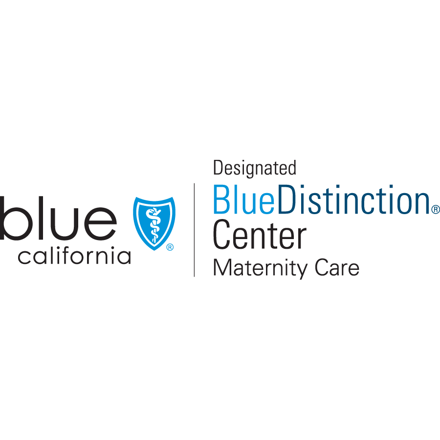 Award logo: Blue shield california - Designated BlueDistinction Center - Maternity Care