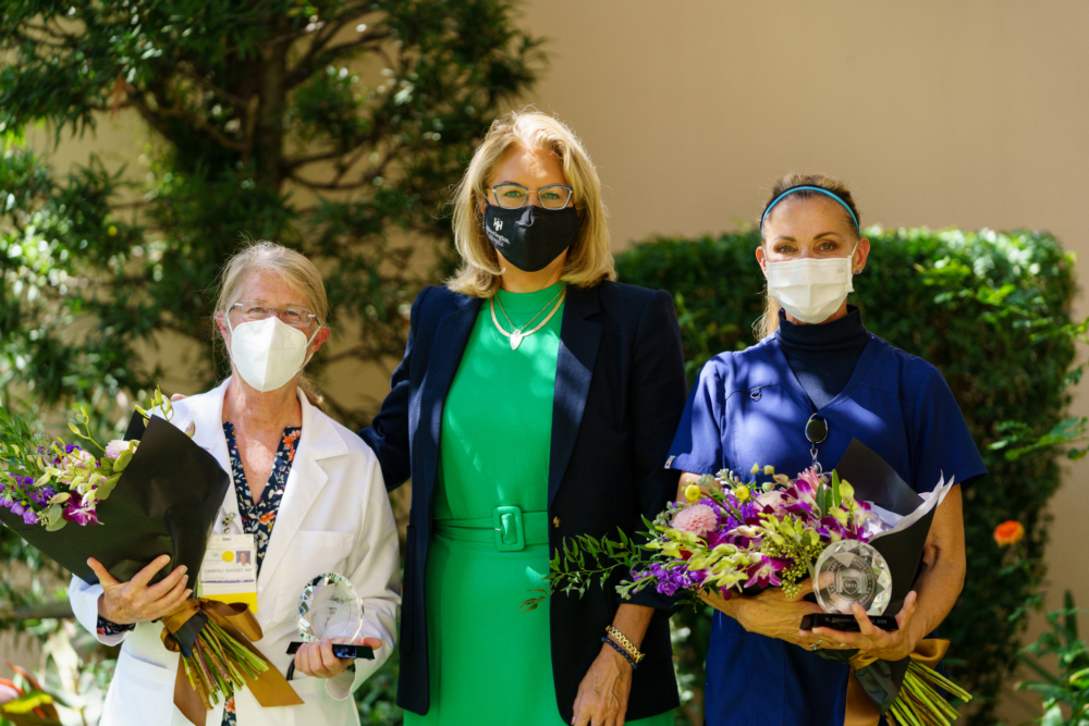 Huntington Hospital Presents Gaby Kuehl, RN, and Kimberly Shriner, MD, with Inaugural Heart of Huntington Award