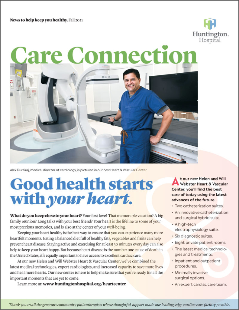 Care Connection Good health starts with your heart newsletter cover