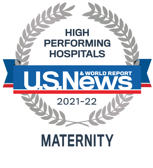 US News & World Report High Performing Hospitals award 2021-22 - Maternity