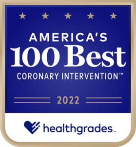 Healthgrades 2022 Award - 100 Best - Coronary Intervention