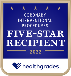 Healthgrades Five Star Recipient 2022 Award - Coronary Interventional procedures