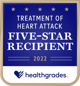 Healthgrades Five Star Recipient 2022 Award - Treatment of Heart Attack