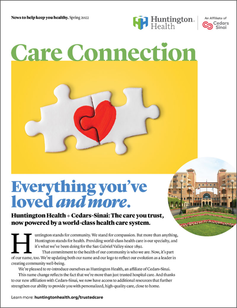 Huntington Health Care Newsletter - Spring 2022