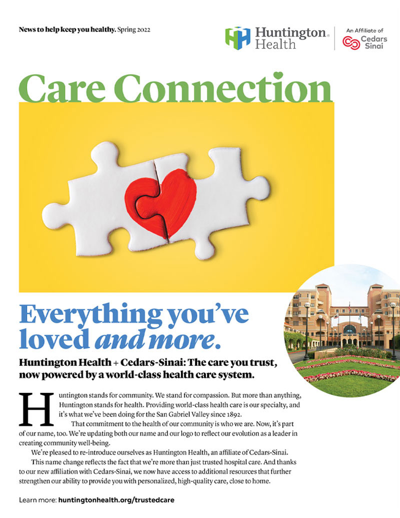 Huntington Health Care Newsletter 2022 Spring