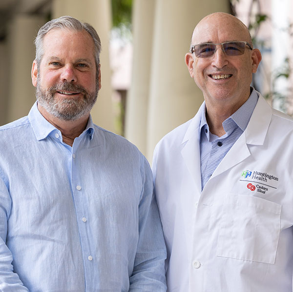 Patient, Rick West, along with Dr. Robbin Cohen, MD