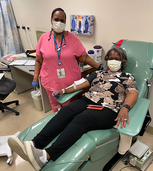 Blood donation for black history month