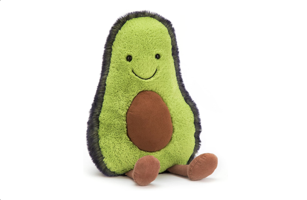jelly cat plush avocado