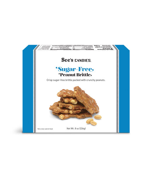 see's candy - sugar free peanut brittle