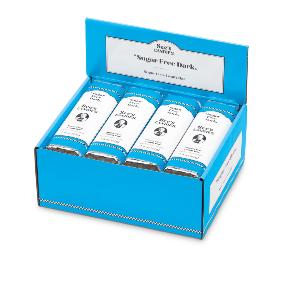 see's candy - sugar free dark chocolate bars