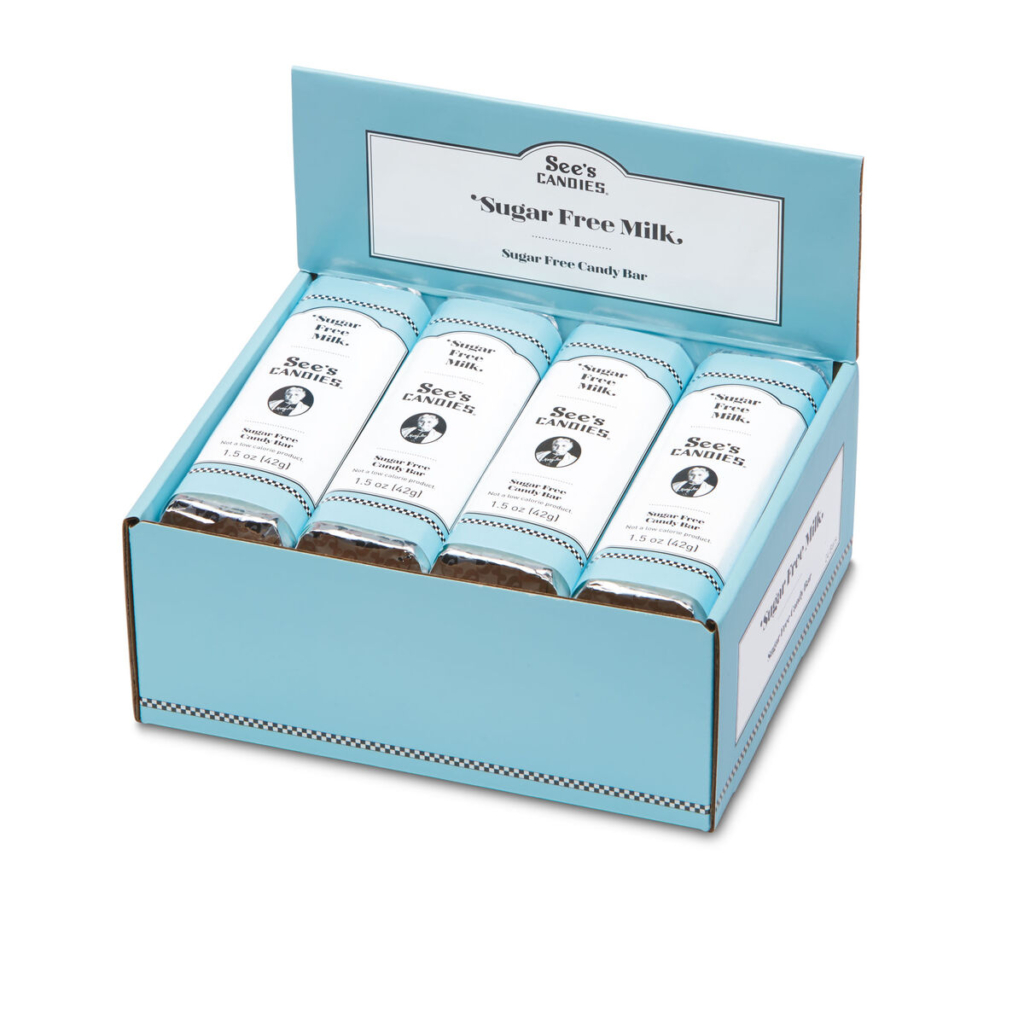 see's candy - sugar free milk chocolate bars