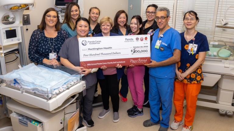 Panda Cares Foundation Donates $500,000 to Support Care for Huntington Hospital’s Smallest Patients