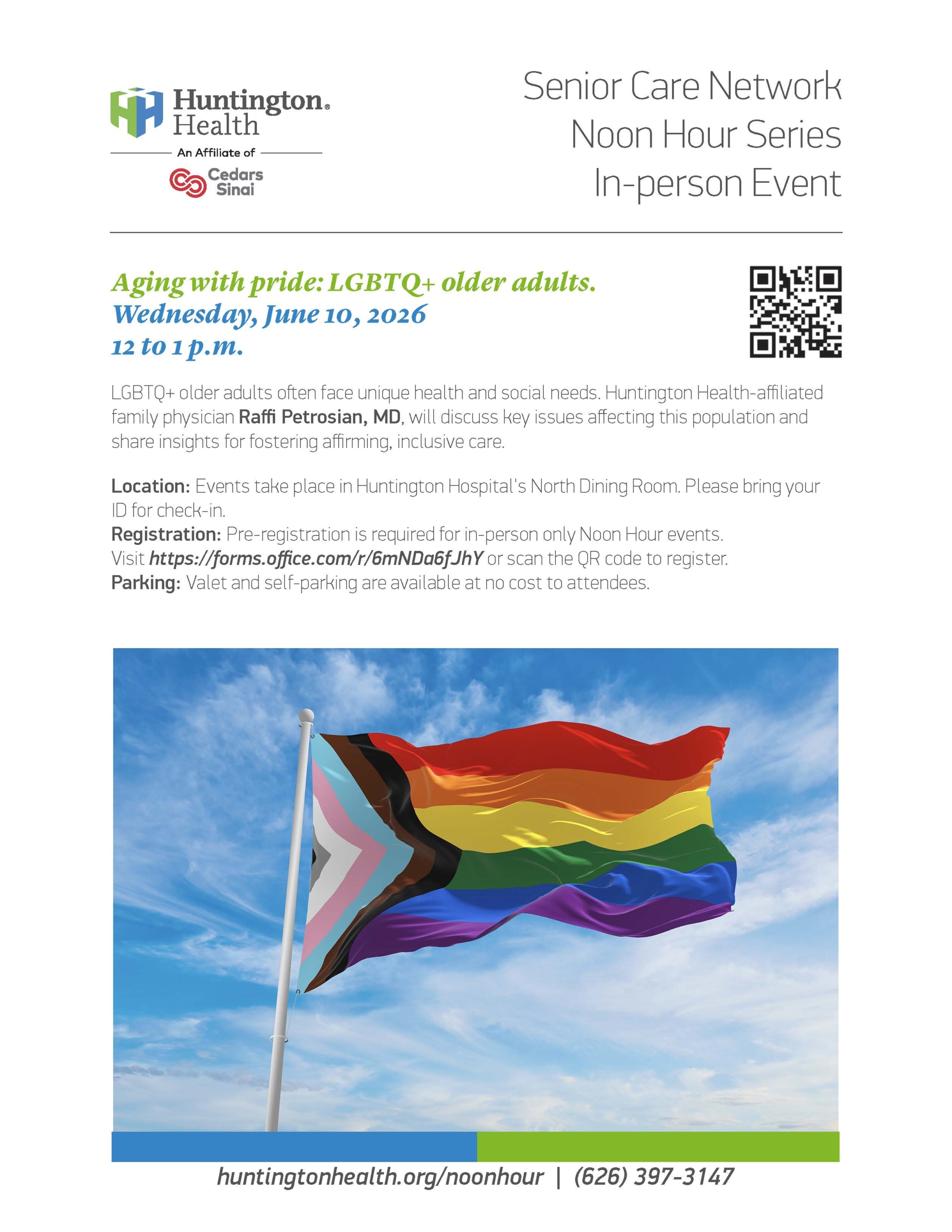In Person Noon Hour | Aging with pride: LGBTQ+ older adults
