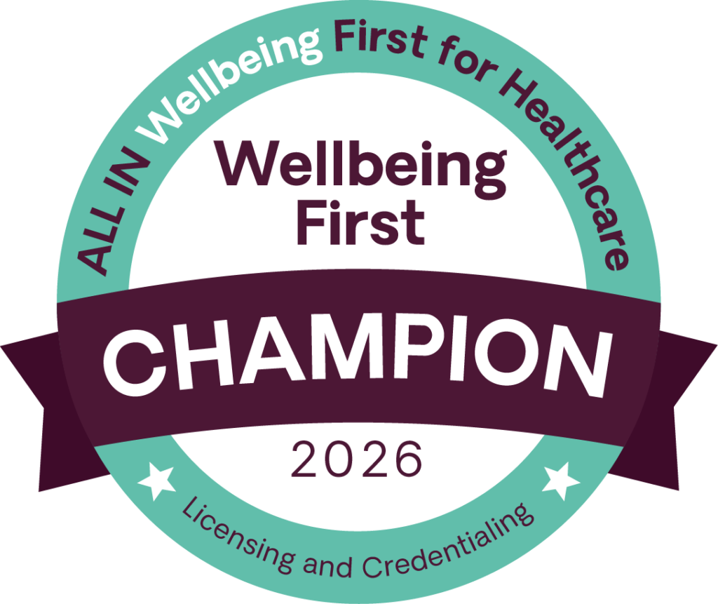Wellbeing First Champion 2026 badge