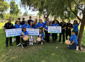 Huntington Health and Pasadena Fire Department Provide Free Hands-Only CPR Training at Villa Parke